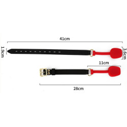 KINKgear Bâillon en silicone Zen Open Noir-Rouge
